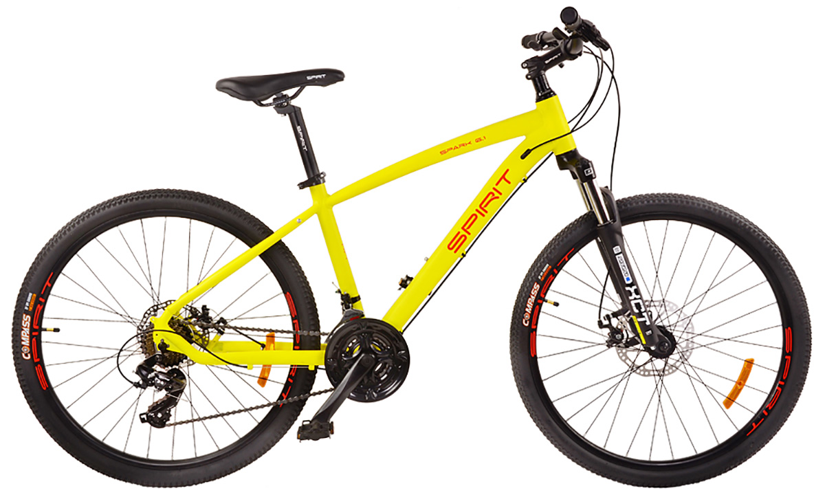 Фотография Велосипед Spirit Spark 6.1 26" 2021, размер S, желтый